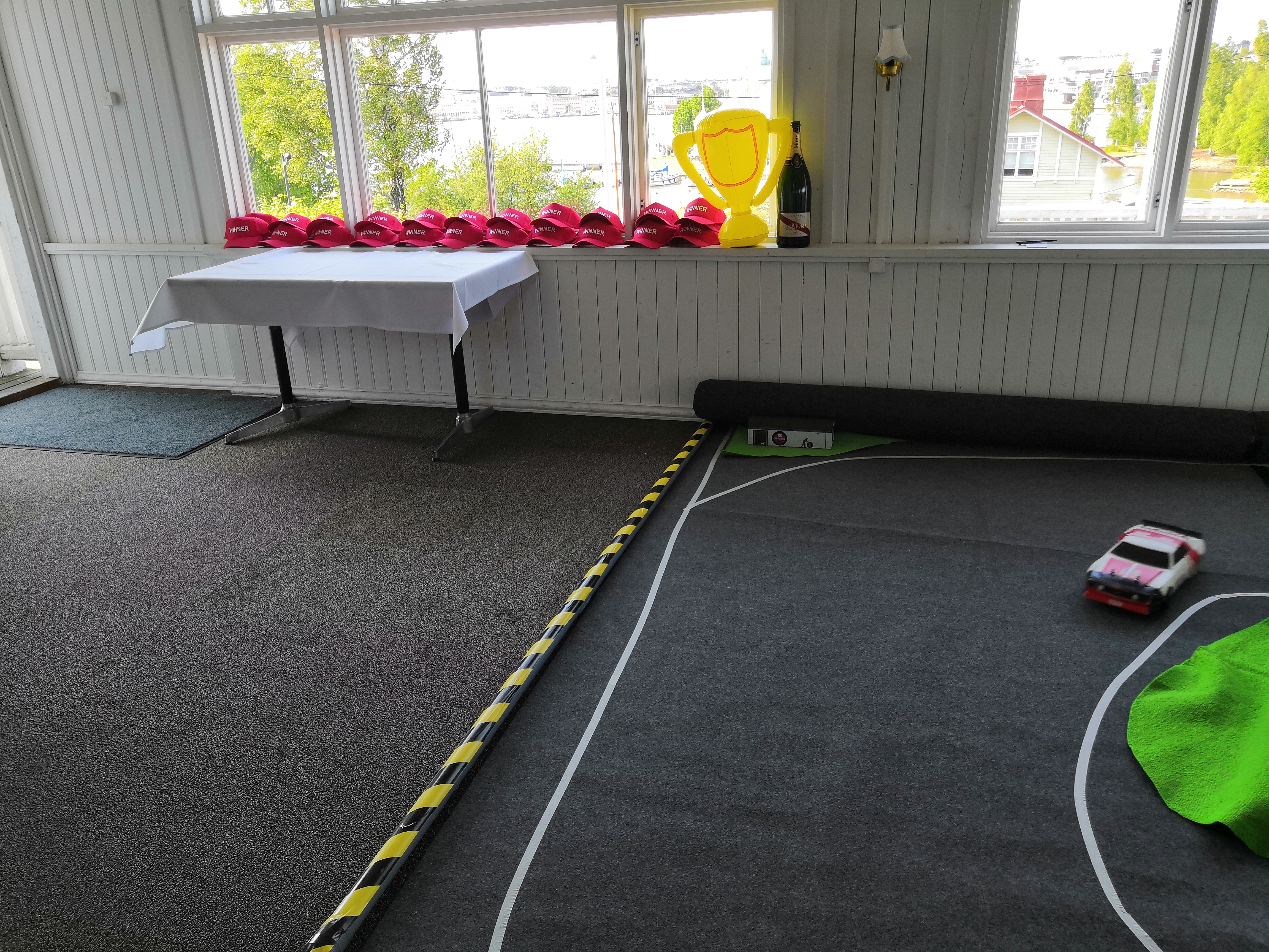 Siirrettävä rata Kalastajantorpalla